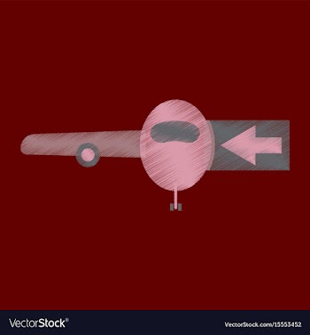 Flat icon in shading style passengers boarding vector image