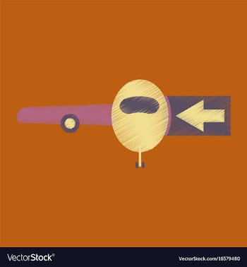 Flat icon in shading style passengers boarding vector image