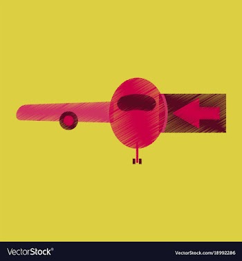 Flat icon in shading style passengers boarding vector image