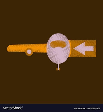 Flat icon in shading style passengers boarding vector image