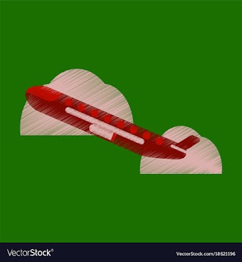 Flat icon in shading style plane in the sky vector image