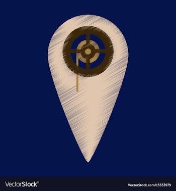 Flat icon in shading style pointer cinema vector image
