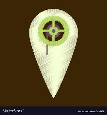 Flat icon in shading style pointer cinema vector image