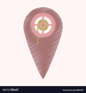 Flat icon in shading style pointer cinema vector image