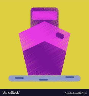 Flat icon in shading style ship vector image