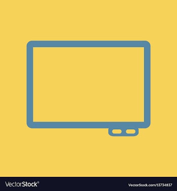 Flat icon interactive board vector image