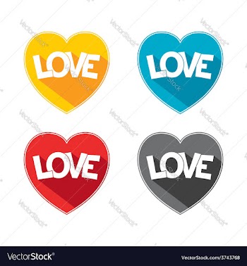 Flat icon love vector image