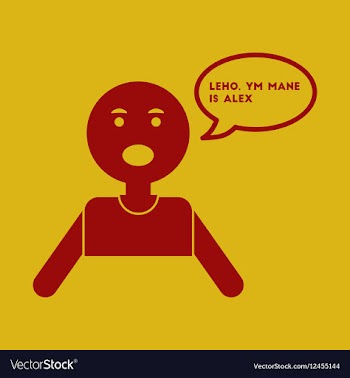 Flat icon man has stroke attack so he speaks with vector image