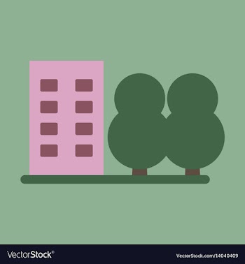 Flat icon multi-storey vector image
