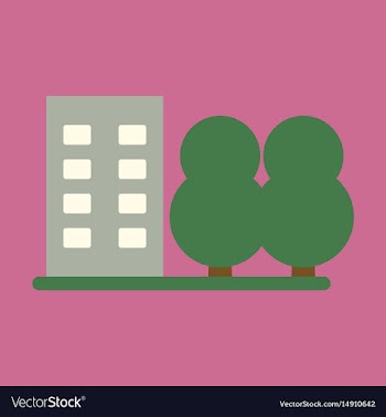 Flat icon multi-storey vector image