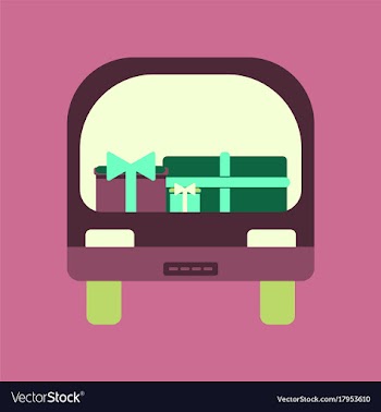 Flat icon of car gifts vector image