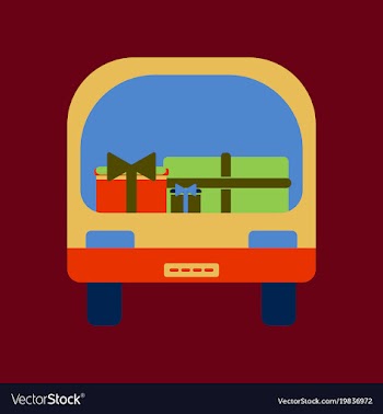 Flat icon of car gifts vector image