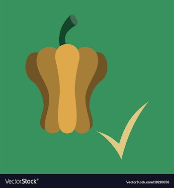 Flat icon of colored and sweet bulgarian bell vector image