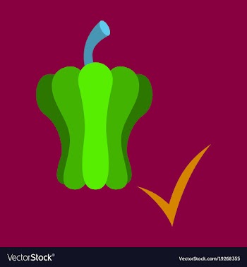 Flat icon of colored and sweet bulgarian bell vector image