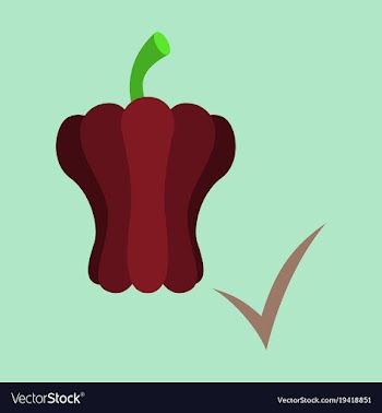 Flat icon of colored and sweet bulgarian bell vector image