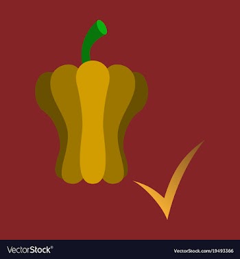 Flat icon of colored and sweet bulgarian bell vector image
