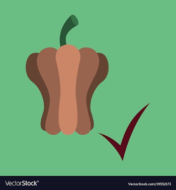 Flat icon of colored and sweet bulgarian bell vector image