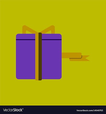 Flat icon of gift box black friday surprise inside vector image