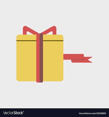 Flat icon of gift box black friday surprise inside vector image