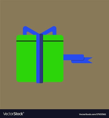 Flat icon of gift box black friday surprise inside vector image