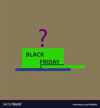 Flat icon of gift box black friday vector image