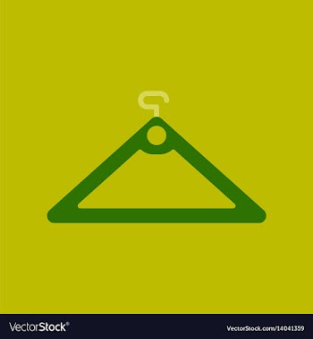 Flat icon of hanger vector image