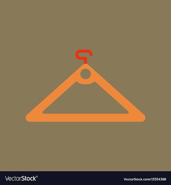 Flat icon of hanger vector image