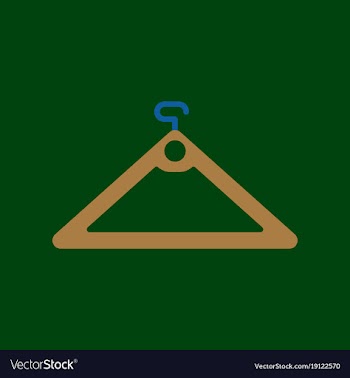 Flat icon of hanger vector image
