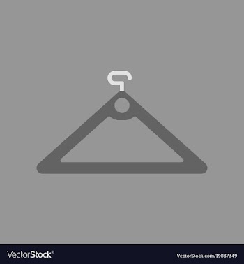 Flat icon of hanger vector image