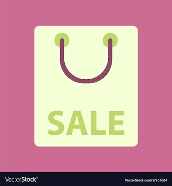 Flat icon of package sale vector image