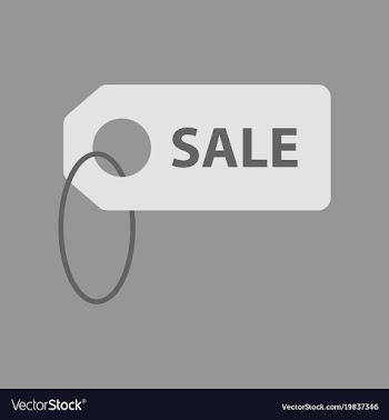 Flat icon of sale label vector image