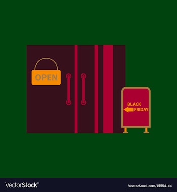 Flat icon of wardrobe sale discounts vector image