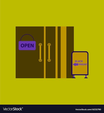 Flat icon of wardrobe sale discounts vector image