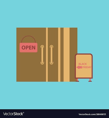 Flat icon of wardrobe sale discounts vector image