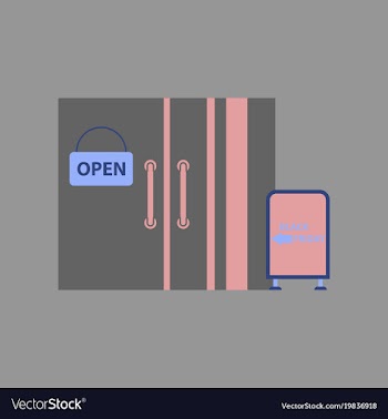 Flat icon of wardrobe sale discounts vector image