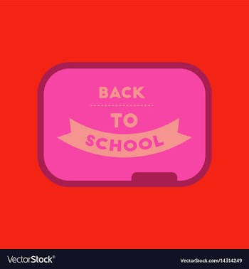 Flat icon on background back to school board vector image