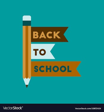 Flat icon on background Back to school pencil vector image