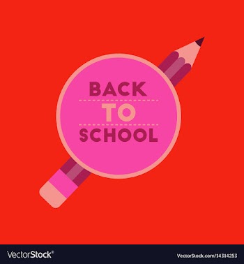 Flat icon on background back to school pencil vector image