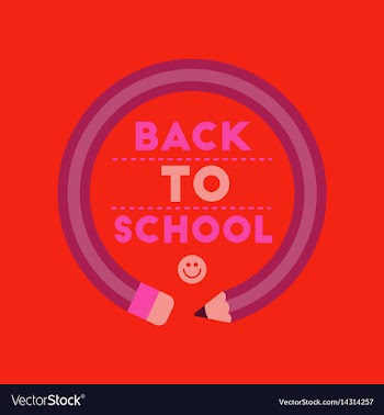 Flat icon on background back to school pencil vector image