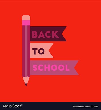 Flat icon on background back to school pencil vector image