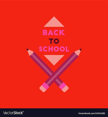 Flat icon on background back to school pencil vector image