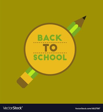 Flat icon on background back to school pencil vector image