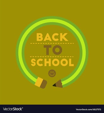 Flat icon on background back to school pencil vector image
