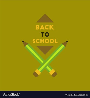 Flat icon on background back to school pencil vector image