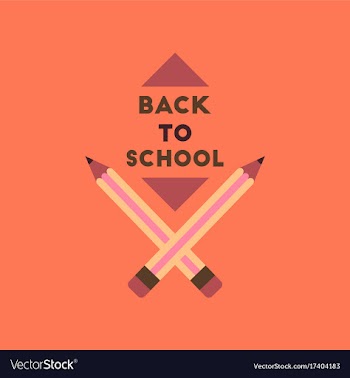 Flat icon on background back to school pencil vector image