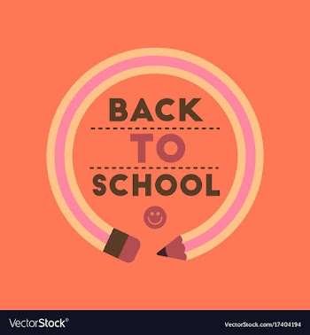 Flat icon on background back to school pencil vector image
