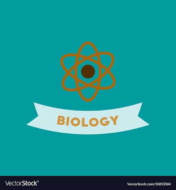 Flat icon on background biology molecule vector image