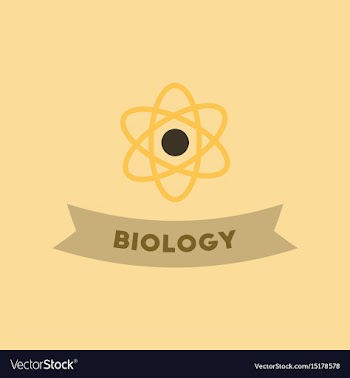 Flat icon on background biology molecule vector image