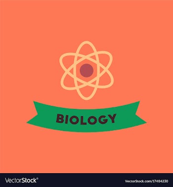 Flat icon on background biology molecule vector image