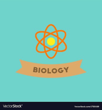 Flat icon on background biology molecule vector image